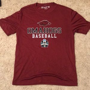 University of Arkansas baseball shirt